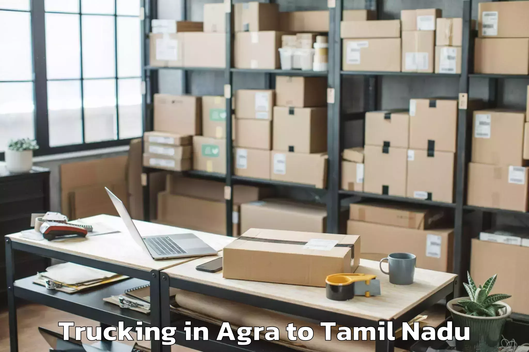 Top Agra to Vasudevanallur Trucking Available